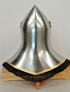 HMB 18G Casque de Bascinet Palazzo Ducale Médiéval Avec Coif De Cotte Et Rembourrage Cadeaux d'Halloween - Product Image 4