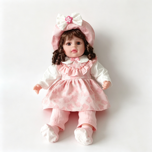 Customized musical reborn plush <b>doll</b>, vintage cottage rag <b>doll</b>, knit cardigan <b>doll</b>, singing <b>play</b> <b>doll</b>,kids collectible toy gift - Product Image 5