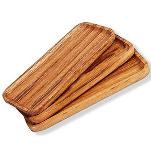 Tabla de cortar de madera de acacia con asa, tabla de cortar de queso duradera de alta calidad - Product Image 3