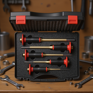 Poinçons parallèles Knipex XXL avec protection des mains, lot de 5 pièces dans une boîte en plastique, ciseaux et poinçons - Product Image 3