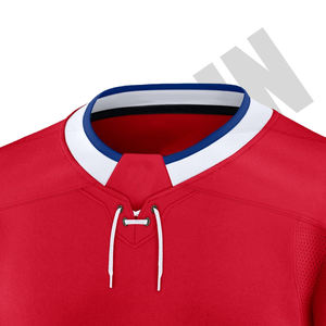 Maillot de hockey sur glace des Canadiens de Montréal, fabriqué par Sibrin, de qualité supérieure, sublimé, logo personnalisé, 100% polyester, écologique, service OEM - Product Image 4