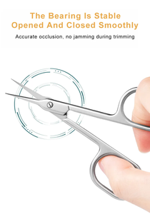 Brand New Russian <b>Nail</b> Cuticle <b>Scissors</b> Stainless Steel Curved Blade Manicure <b>Scissors</b> - Product Image 2