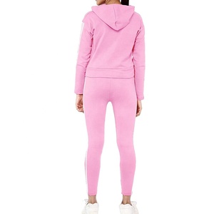 New Latest Design Plus Size Ladies Training Tracksuit Two Piece Set Womens Low Moq Tracksuit - Product Image 6