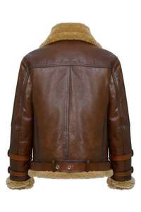 Chaqueta de Invierno de Piel de Oveja Auténtica para Hombre con Costuras Duraderas, Forro Transpirable y Elegante Protección para Exteriores - Product Image 5