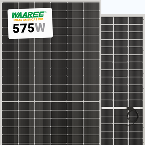 แผงโซลาร์เซลล์ Waaree 575W แบบ N-Type Bifacial Dual Glass 144 เซลล์ HJT แผ่นหลังสีขาว ประกอบในสหรัฐอเมริกา ขายส่ง 33 ชิ้นต่อพาเลท - Product Image 3