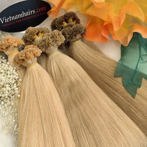 Extensiones de cabello humano virgen crudo vietnamita de alta calidad superventas de 2025, punta plana, cutícula completa, súper doble estirado - Product Image 1