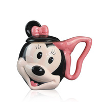 Mug à café en céramique personnalisé pour couple, design de dessin animé 3D semi-sculpté, vente en gros OEM, cadeau