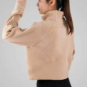 2025 dames quart-fermeture éclair respirant vêtements de sport en plein air pull hiver sweat avant Logo femmes sweats à capuche sweats - Product Image 4