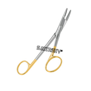 TC Castroviejo Micro porte-aiguille dentelé 17cm Instruments chirurgicaux Instruments en acier inoxydable fabriqués avec AISI 420 - Product Image 3