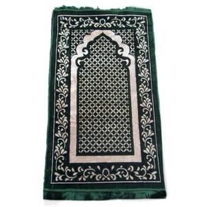 Designs imprimés Tapis de prière islamiques de la plus haute qualité tapis de prière confortables musallah prix de gros tapis de prière portables - Product Image 5