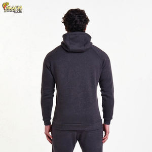 Men's Slim Fit Jogging Track Suits Custom Logo Blank Zipper Breathable Cotton Plain Winter Sports Wholesale for Adults - Product Image 6