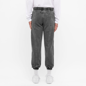 Pantalones de chándal con logotipo bordado personalizado, servicio OEM para hombre, pantalones de chándal pesados de algodón 100% en blanco lavados para hombre - Product Image 2