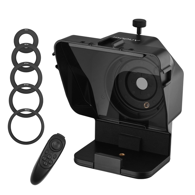 Portable Smartphone DSLR Camera Teleprompter Prompter for Video Recording Live Streaming