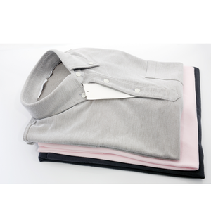 เสื้อโปโลผ้าฝ้าย100% สำหรับผู้ชายสไตล์เวียดนามสำหรับเล่นกอล์ฟทางการคุณภาพสูงลายถักคอโปโลทรงโอเวอร์ไซส์ - Product Image 1