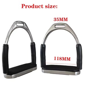 Estribos de equitación ligeros y duraderos en acero para un rendimiento de seguridad y pantalones de equitación - Product Image 6