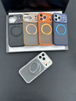 Funda de Fibra de Carbono con Anillo Giratorio de 360 Grados y Diseño Eléctrico para Apple iPhone 17 Air/18 Pro Max/16 Plus/15