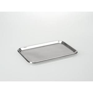 Bandeja de servicio decorativa de acero brillante rectangular de metal hecha de acero inoxidable de alta calidad para la decoración del hogar y el hotel - Product Image 3