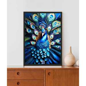 Peacock Acrylique Lumière LED Art Mural Accent Moderne pour Décoration Intérieure - Product Image 2