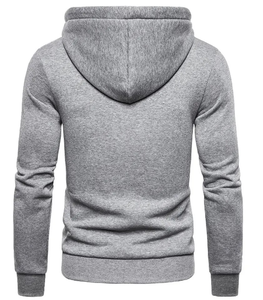 Sweat à capuche oversize en coton 100% pour homme, imprimé personnalisé, lourd, pour l'hiver, épaules tombantes, uni - Product Image 2
