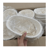 Panier de bannenton de rotin de prix usine/panier d'épreuvage de pain de rotin fabriqué au Vietnam