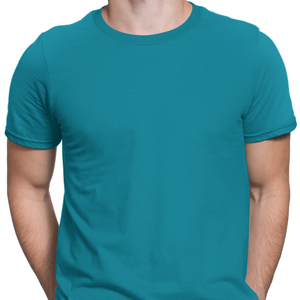 Camiseta de hombre extragrande de algodón 100% de alta calidad y peso pesado, lisa, con impresión personalizada en serigrafía e impresión digital. - Product Image 4