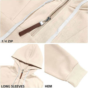 Offre Spéciale à capuche à manches longues pour hommes, ensemble décontracté et sportif personnalisé couleur unie saison d'hiver coupe ample avec logo à l'avant vente en gros - Product Image 6