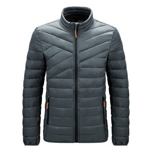 Chaqueta acolchada de invierno para hombre con logotipo personalizado, chaqueta de plumón extragrande de nuevo estilo con abrigos de burbujas, suministro al por mayor, envío impreso DDP - Product Image 1