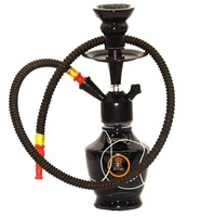 Chicha en laiton antique avec finition laquée, design moderne, options de logo et de design personnalisés, service de personnalisation disponible