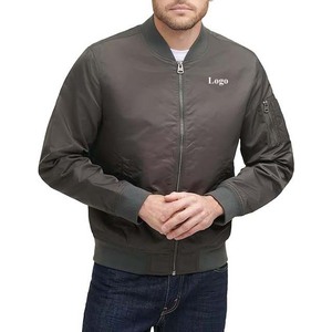 Custom Made Coated Canvas <b>Men's</b> High Street Winter Bomber <b>Jackets</b> OEM Service Design Pakistan - Product Image 1