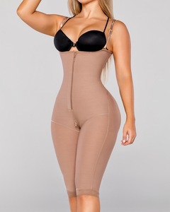 Nuevo Estilo de Body Moldeador con Tirantes y Efecto Lifting en Abdomen y Cadera, Talla Grande, Cierre de Botones y Cremallera - Product Image 1