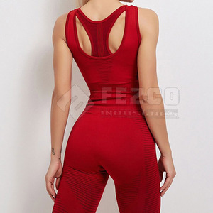 <b>Top</b> Premium Quality Custom Logo Women Active Wear Yoga <b>Leggings</b> <b>And</b> <b>Tops</b> Fitness Yoga Set - Product Image 4