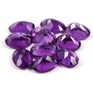 Quartz améthyste africaine naturelle de qualité AAA 12x10 MM pierre précieuse en vrac de coupe ovale pour la fabrication de bijoux - Product Image 2