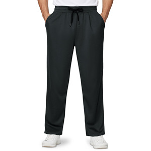 Pantalons pour hommes de haute qualité droit incurvé rayé tricoté personnalisé hommes broderie Baggy pantalons de survêtement personnalisé lavage à l'acide pantalon évasé - Product Image 1