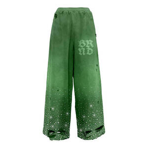 Ensemble survêtement streetwear homme en molleton respirant 400g, 100% coton, coupe oversize, avec sweat à capuche et pantalon de jogging, effet vieilli personnalisé - Product Image 5