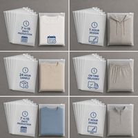 Sac à fermeture éclair personnalisé pour vêtements, pochette en PE givré avec curseur plat pour t-shirts, sweats à capuche, emballage de vêtements