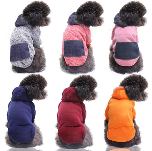 Luxury Custom Logo Wholesale <b>Dog</b> Hoodies Multicolor Soft Fleece, Warm Blank Pet Clothes Wholesale Soft Fleece Warm Hoodies - Product Image 2