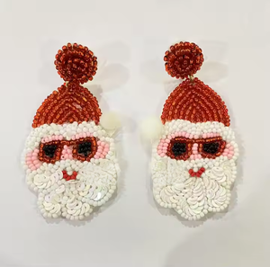 Boucles d'oreilles en perles pendentif forme unique pour femmes motif personnalisable perle broderie mode boucles d'oreilles créoles - Product Image 2