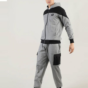 Survêtement d'entraînement de haute qualité pour hommes Logo personnalisé Design uni motif solide 100% coton bas quantité minimale de commande pour l'hiver - Product Image 3