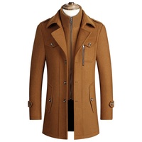 Veste matelassée en laine chaude pour homme, coupe-vent, à col rabattable, de haute qualité, personnalisable, vente en gros, pour l'hiver, style streetwear