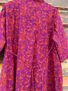 Vestido Niki Estampado en Bloque 100% Algodón, Vestido Boho de Verano, Vestido Ligero Hecho a Mano - Product Image 6