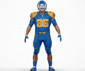 Vente en gros 2025 Uniforme de football américain personnalisé XL Fit Respirant à manches courtes Tackle Twill Sublimation Sérigraphie - Product Image 6