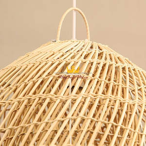 King Craft Viet Design traditionnel rotin abat-jour Transparent bambou pendentif lumière lustre pour la décoration intérieure en gros - Product Image 3