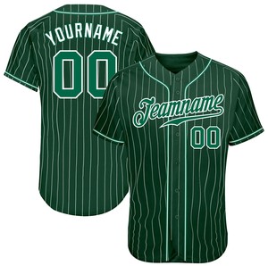 Camiseta de Béisbol Clásica con Rayas para Adultos, Transpirable, Cuello en V, Manga Corta, con Posiciones para Logotipo Personalizado, Unisex - Product Image 2