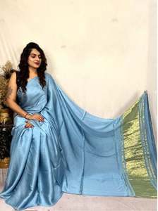 Sari en soie traditionnel tissé à la main, qualité d'exportation, sari en soie indien de qualité supérieure pour femmes au meilleur prix par le fournisseur - Product Image 3