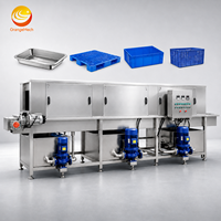 Panier en plastique commercial volaille caisse propre boulangerie industrielle plateau à oeufs laveuse Machine à laver panier machine à laver