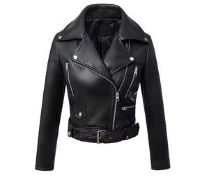 Autumn and Winter New PU Leather <b>Jacket</b> Womens Leather <b>Jackets</b> for Ladies - Product Image 1