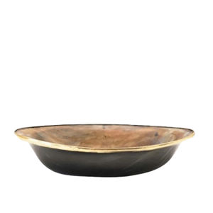 ชามเซรามิกสีน้ำตาลรูปแตรทำจากวัสดุทรงกลมทำด้วยมือสำหรับบ้านโรงแรมร้านอาหาร - Product Image 1