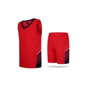 Ensemble d'uniformes de basket-ball sans manches Maillot de sport brodé Nom de l'équipe personnalisé Respirant Ensembles de 2 pièces personnalisables de haute qualité - Product Image 1