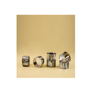 Servilletero de boda con incrustaciones de hueso, Decoración de mesa de comedor, servilletero, anillo moderno para fiesta, Hotel, restaurante - Product Image 4