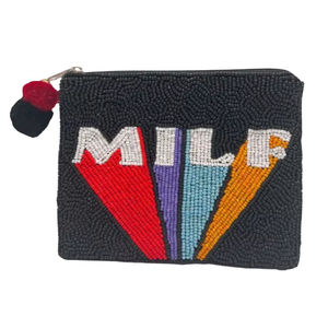 Pochette à monnaie de perles de rocaille de la meilleure qualité Broderie de perles artisanale Porte-monnaie en perles en gros avec des motifs complexes faits à la main - Product Image 1